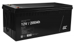 Green Cell AGM VRLA 12V 200Ah maintenance-free battery for camper, photovoltaics, solar panels, boats