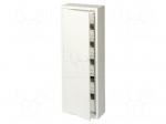 Enclosure: for modular components | IP30 | light grey | steel | WRP