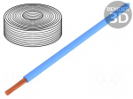 Wire | H07Z-K | stranded | Cu | 25mm2 | FRNC | blue | 450V,750V | Class: 5