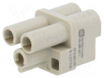 Connector: HDC | contact insert | female | 40A | 400V | Han Q | PIN: 3