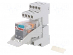 Relay: interface | 4PDT | Ucoil: 24VDC | for DIN rail mounting | CR-M