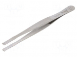 Tweezers | 120mm | for precision works | Blade tip shape: hook