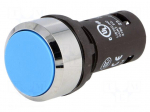 Switch: push-button | 22mm | Stabl.pos: 1 | NO | blue | none | 1A/240VAC