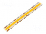 COB LED tape | white warm | LED/m: 528 | 10mm | IP65 | 10W/m | CRImin: 80