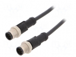 Cable: for sensors/automation | M12 | PIN: 8 | with metal nut | plug