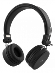 STREETZ Foldable on-ear BT 5,0 headset, 3.5 mm, black HL-BT400
