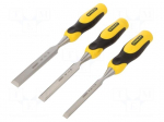 Chisel-set | wood | steel | DYNAGRIP&trade; | 10mm,15mm,20mm | 3pcs.