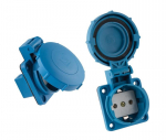 Socket for distribution cabinet 1F 16A blue IP67