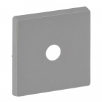 Cover plate Valena Life - energy saving switch - aluminium