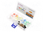 Diode: LED-kit | THT | 5mm | 130pcs | 1.8&divide;2.4/2.7&divide;3.4VDC | plastic box