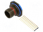 Connector: military | socket | male | PIN: 13 | straight | crimped | 5A