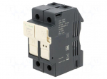 Fuse base | for DIN rail mounting | 25A | Poles: 1+N
