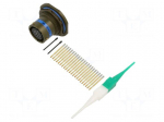 Connector: military | socket | female | PIN: 22 | straight | crimped
