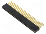 Connector: pin strips | socket | female | PIN: 64 | straight | THT | 2x32
