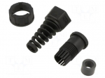 With strain relief | plastic | 4.5&divide;6.5mm | IP67 | for cable | straight