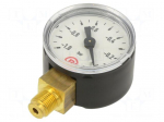 Vacuum gauge | -1&divide;0bar | bottom connection | Thread: G 1/8" | 40mm