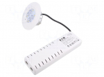 Lamp: LED emergency luminaire | RoundTech | IP65 | white | 1.1W | 200lm