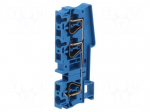 Splice terminal: rail | ST | spring clamp | blue | 52A | polyamide | TS35
