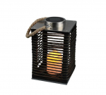 Trio-Lighting Santana solar galda lampa matt black dusk sensor lampa ar kustības sensoru