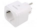 Plug socket strip: protective | Sockets: 1 | 230VAC | 16A | white | IP20