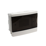 Enclosure flush mounted 6 modules with transparent door