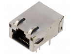 Connector: RJ45 | socket | PIN: 8 | Cat: 6a | shielded,with LED | 8p8c
