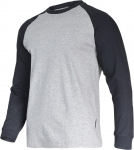 Jalan&otilde;ud, t&ouml;&ouml;riided | Isikukaitsevahendid // T&ouml;&ouml;-, kaitse-, k&otilde;rgn&auml;htavusega riided // Koszulka z dł. rękaw. 190g/m2, szaro-czar., "xl", ce, lahti