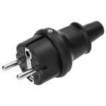 Elektrimaterjalid // Elektrimaterjalide v&auml;ljam&uuml;&uuml;k | Madalate hindade kampaaniad // Wtyczka Uni-Schuko mini, czarna, IP44, 16A, 230V, 25 sztuk