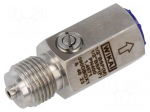 Snubber adjustable | G 1/2" | steel CrNi 1.4571 | max.120&deg;C