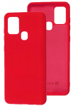Back panel cover Evelatus Samsung Galaxy A21s Nano Silicone Case Soft Touch TPU Red