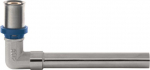Press elbow 16 x 15 (copper, 150mm)