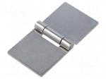 Hinge | Width: 80mm | stainless steel | H: 40mm | for welding