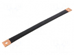 Braids | insulated earthing tape | W: 30mm | 50mm2 | &Oslash;1: 11mm | &Oslash;2: 11mm
