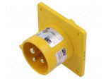 Connector: AC supply | socket | female | 16A | 110VAC | IEC 60309 | IP44