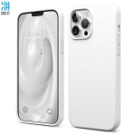 Riff Thin & Soft silicone case with soft fiber inside for Apple iPhone 13 Pro Max White