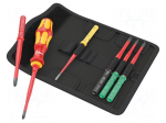 Screwdriver: insulated-set | insulated,slim | PZ/S2 | 1kVAC | case
