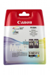 Original Ink- CMYK Canon PG-510, PG510, CL-511, CL511 (2970B017AA, 2970B010)