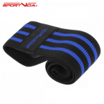 SportVida Fitness & Crossfit High Resistance Band Fabric Rubber for buttock & lower muscle 36*8cm Blue