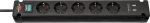 Brennenstuhl Bremounta power extension 3 m 5 AC outlet(s) Indoor Black