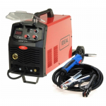 MIG/MAG semi-automatic welding machine, minimum welding current: 30A, maximum welding current: 200A, rated power: 6.2kW, power supply: 230V, welding method: FLUX/MIG-MAG/MMA