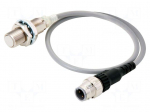 Sensor: inductive | OUT: 2-wire NO | 0&divide;3mm | 12&divide;24VDC | M12 | 0.3m | IP67