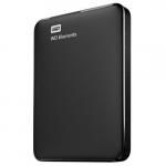 Hard drive HDD Western Digital  External HDD||Elements Portable|2TB|USB 3.0|Colour Black|WDBU6Y0020BBK-WESN