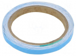Tape: heat transfer | W: 9mm | L: 5m | Thk: 0.25mm | 0.6W/mK | white