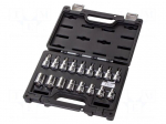 Wrench-set | Torx&reg; socket,socket spanner,Torx&reg; | 1/2" | 17pcs.