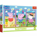 M&auml;nguala | PC | Konsoolid | Tarvikud // Harivad m&auml;nguasjad | Interaktiivsed | Loomingulised | Kunstilised // Puzzle - 3x50 - Siła przyjaźni Świnka Peppa - Trefl 34877