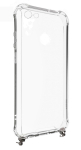 Back panel cover Evelatus Apple iPhone 6/6S Silicone Transparent with Necklace TPU Strap Gold
