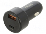 USB power supply | USB A socket,USB C socket | Sup.volt: 12&divide;24VDC