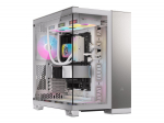 Corsair PC Case | 6500X Dual Chamber | White/Satin Gray Aluminum | Mid-Tower