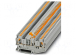 Splice terminal: rail | PT | 16A | 400V | push-in | PA | L: 35.2mm | W: 5.2mm