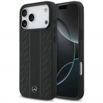 Mercedes Leather Laurel Leaves Stripes MagSafe Rear Cover for Apple iPhone 17 Pro Max